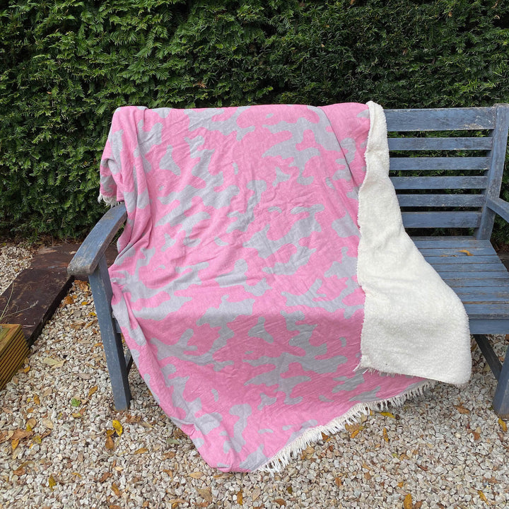 Camo Fleece Throw