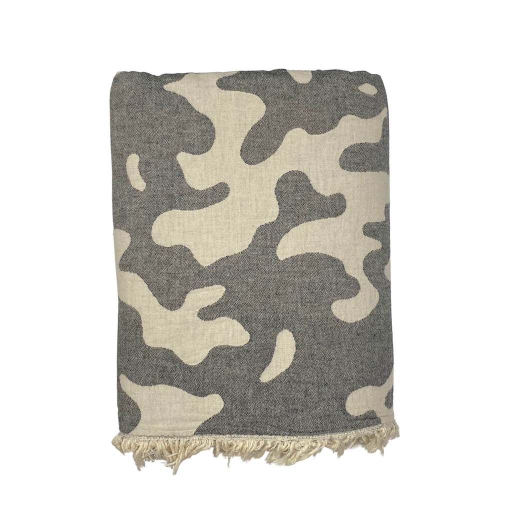 Camo Fleece Lined Throw