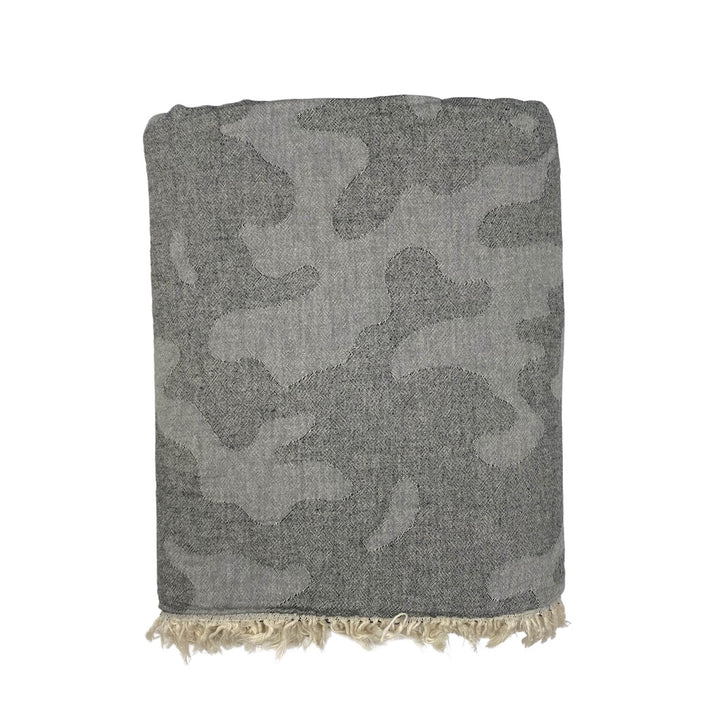 Camo Fleece Lined Throw