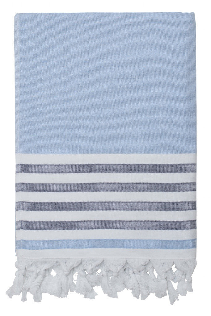 dina beach towel forget me not navy